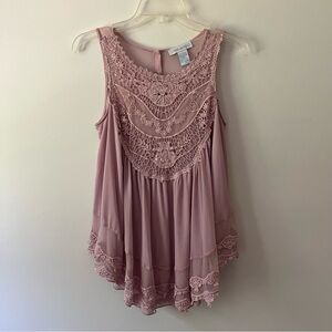 Paradiso Boho Mesh Lace Tank S